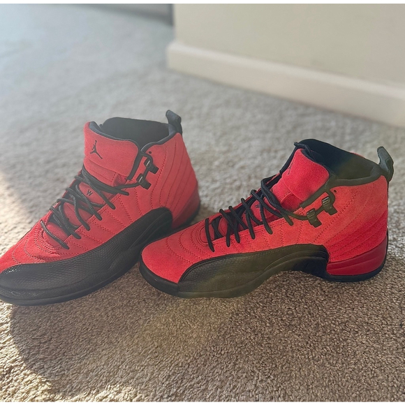 mens jordan 12 reverse flu game